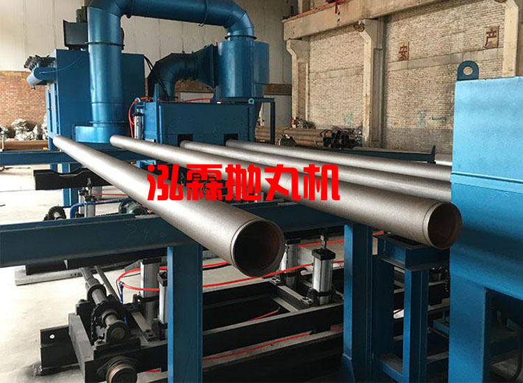 鋼管內(nèi)壁噴砂除銹拋丸機設(shè)備 鋼管內(nèi)壁噴砂除銹拋丸機設(shè)備