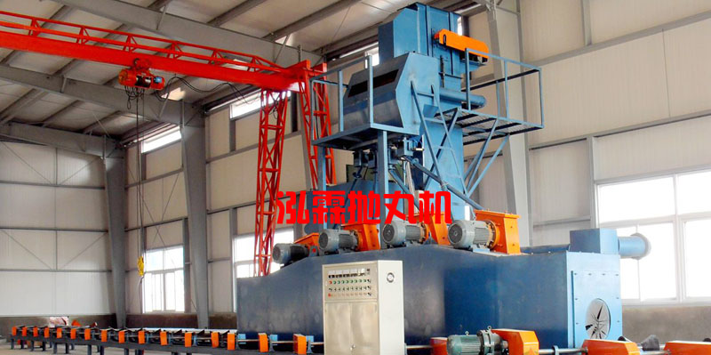 鋼管外壁拋丸機安裝現(xiàn)場圖 鋼管外壁拋丸機安裝現(xiàn)場圖