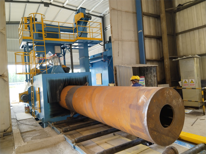 鋼管外壁拋丸機(jī)清理之前的效果圖 鋼管外壁拋丸機(jī)清理之前的效果圖